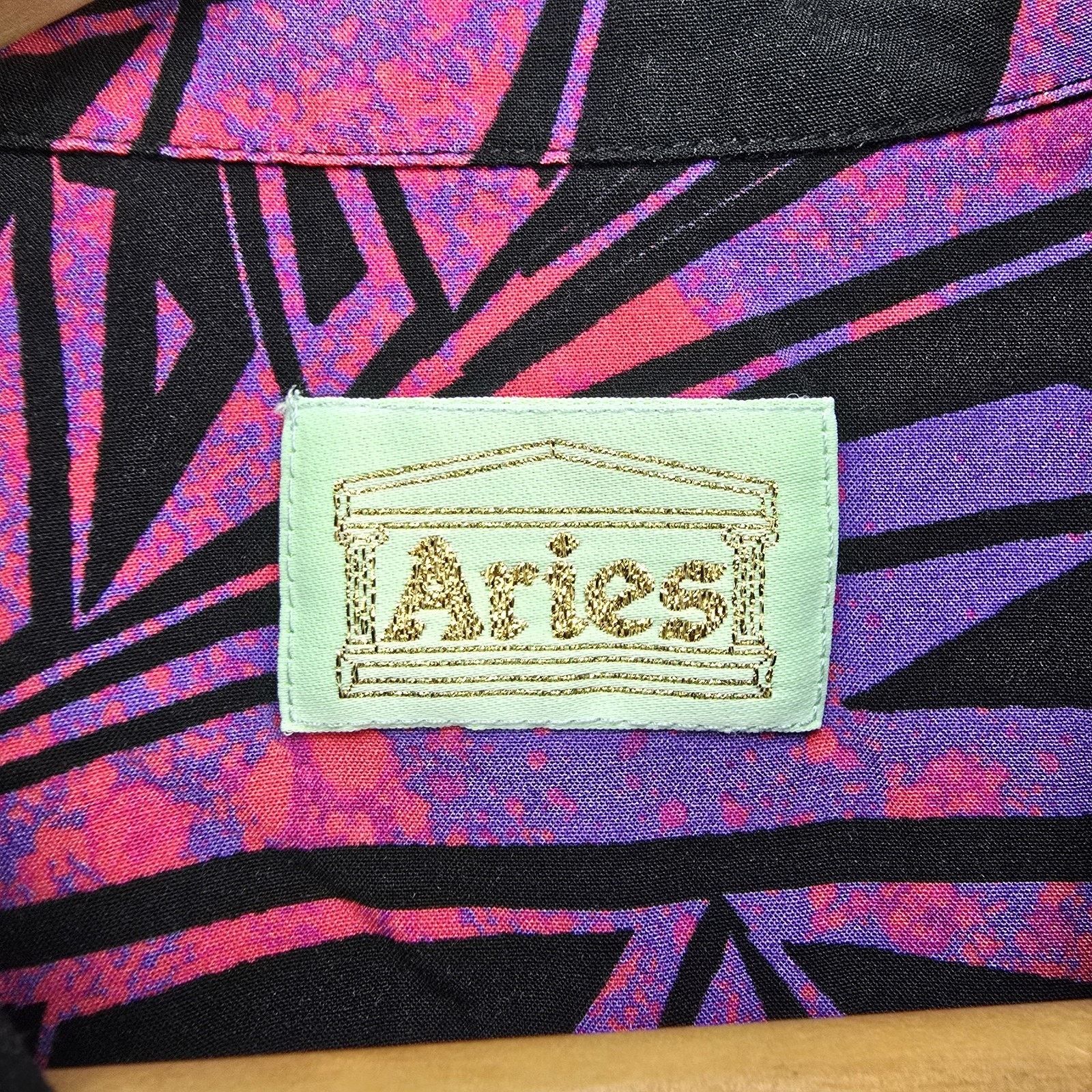 Aries Aries Vortex Hawaiian Shirt Mens Medium Viscose Geometric Size US M / EU 48-50 / 2 - 4 Thumbnail