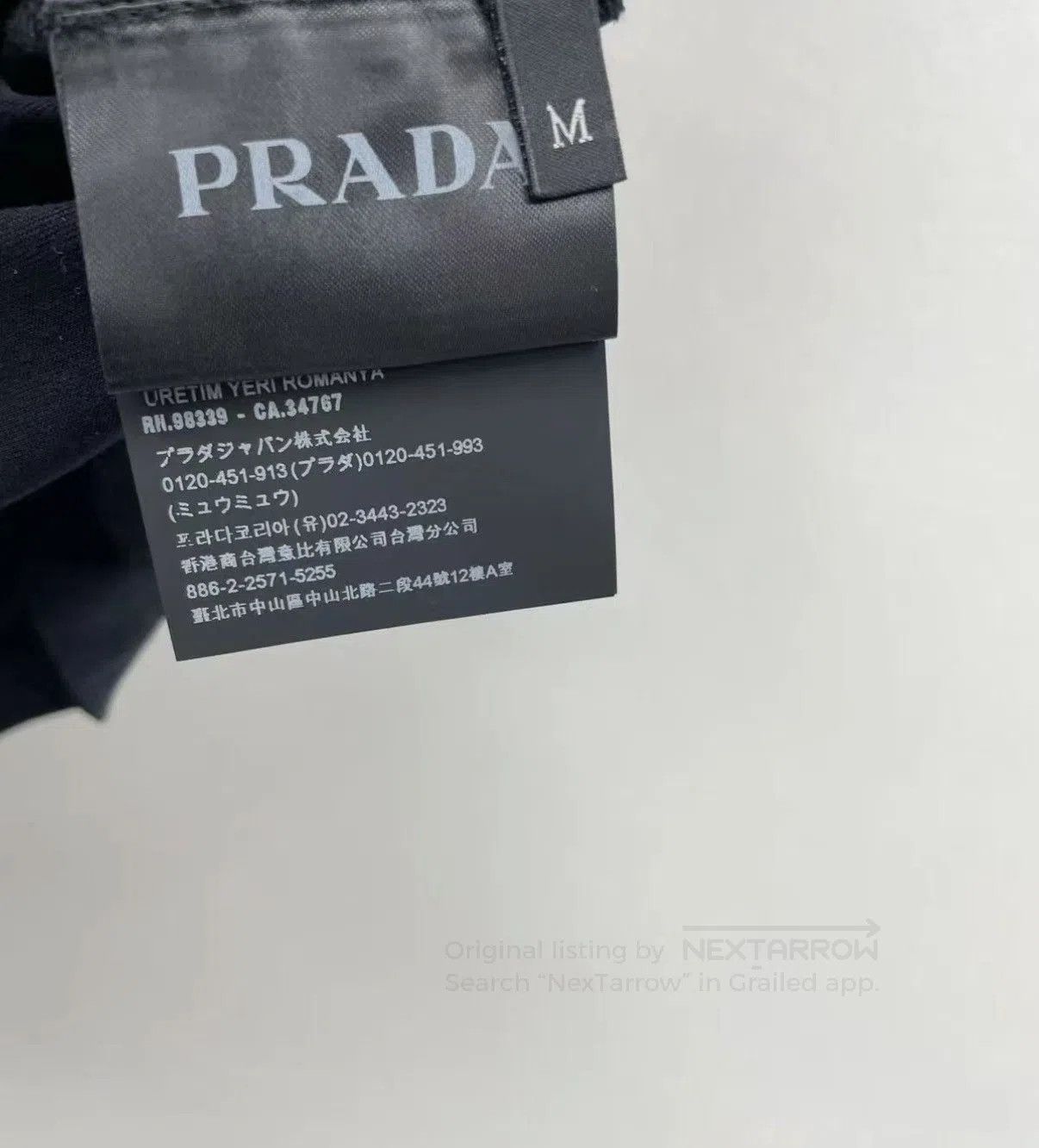 Prada Black Short-Sleeve Crew Neck T-Shirt. Size US S / EU 44-46 / 1 - 6 Thumbnail
