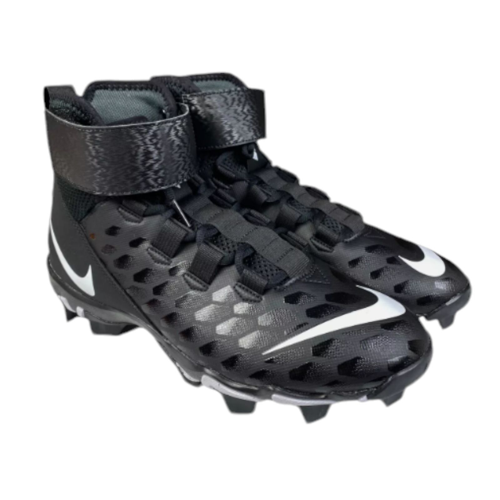 Nike Nike Force Savage Shark 2 Football Cleats AQ7722-001 Black/W Size US 10 / EU 43 - 3 Thumbnail