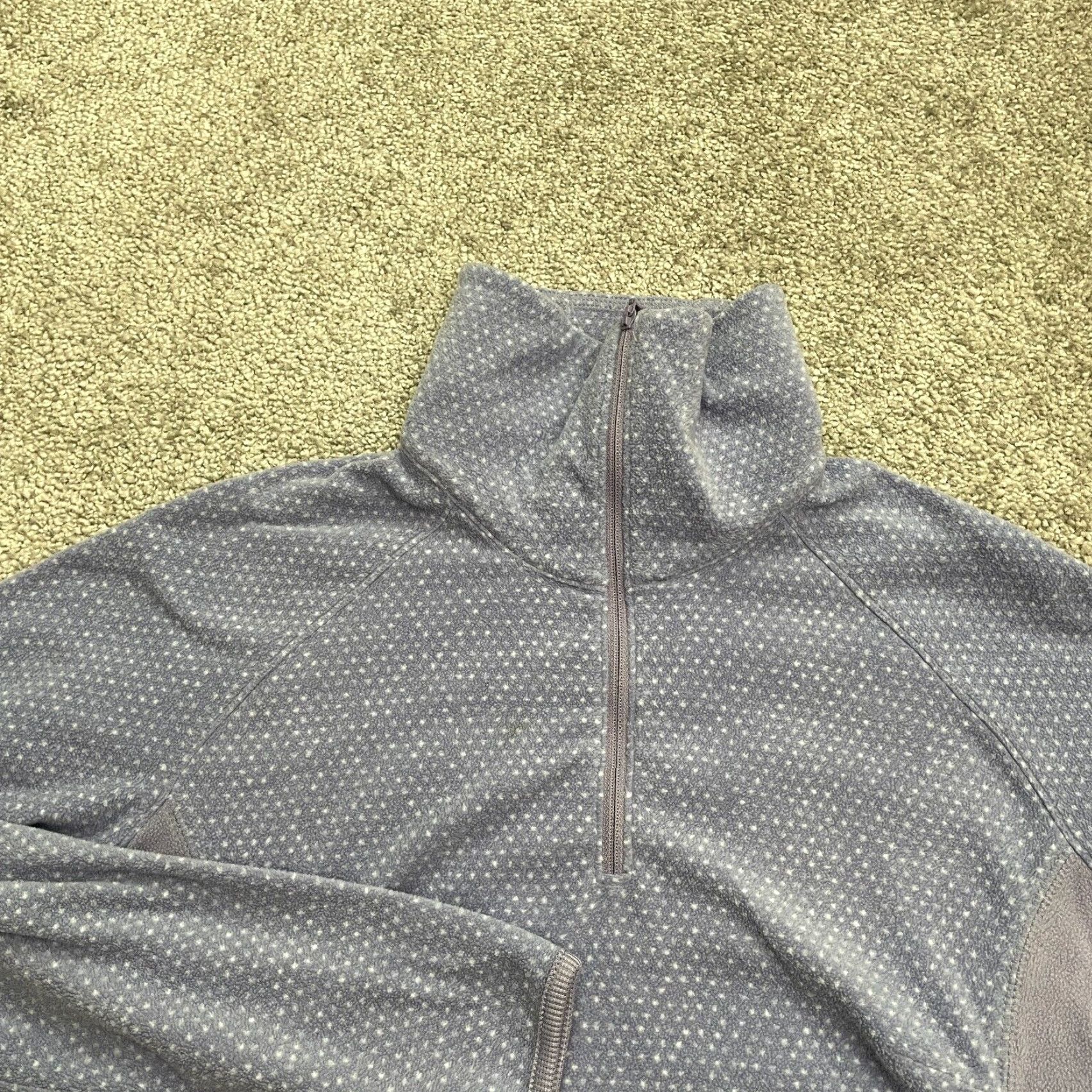 Vintage Columbia Lightweight Fleece Jacket Womens XS Purple Lavender 1/4 Zip Raglan Hike Shirt Size XS / US 0-2 / IT 36-38 - 3 Thumbnail