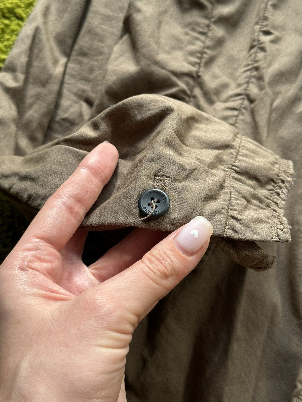 Designer × hannes roether Hannes Roether avant garde khaki blazer Size S / US 4 / IT 40 - 8 Thumbnail