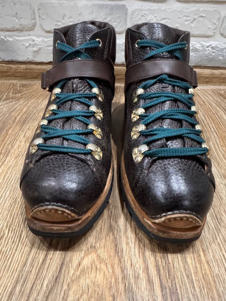 Santoni Santoni Men’s Brown Leather Hiking Boots Size 9 Size US 9 / EU 42 - 5 Thumbnail