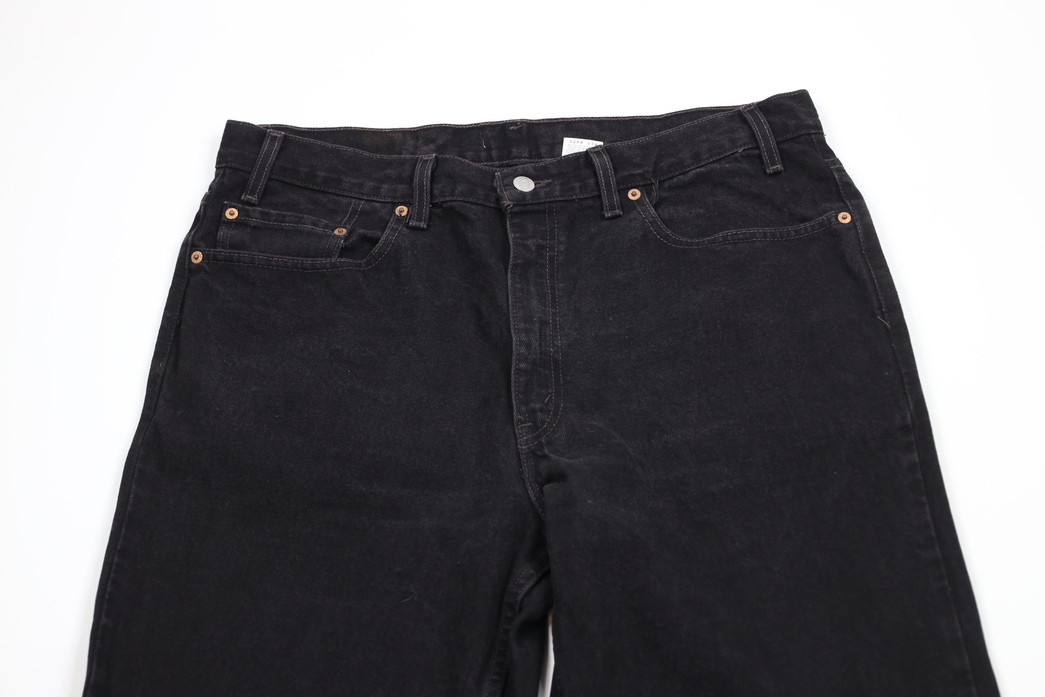 Levi's Vintage 90s Levis 550 Relaxed Fit Denim Jeans Black Cotton Size US 36 / EU 52 - 2 Thumbnail