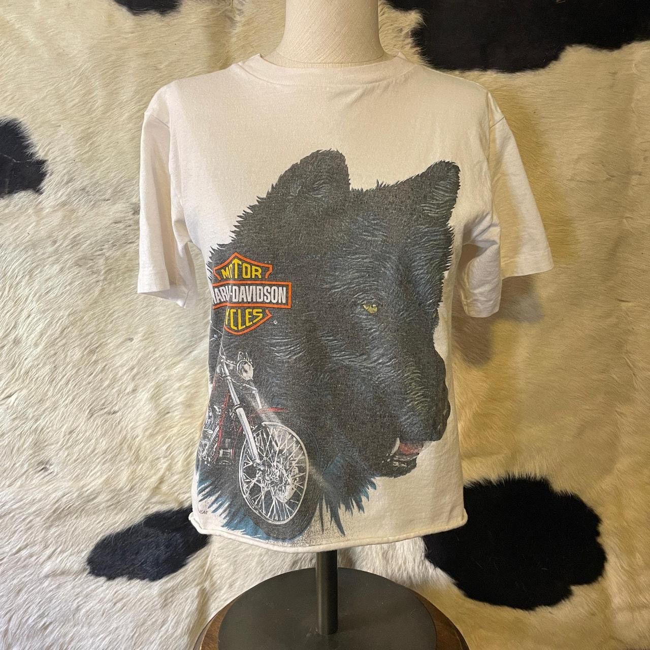 80s Wolf Single Stitch Harley Davidson Shirt