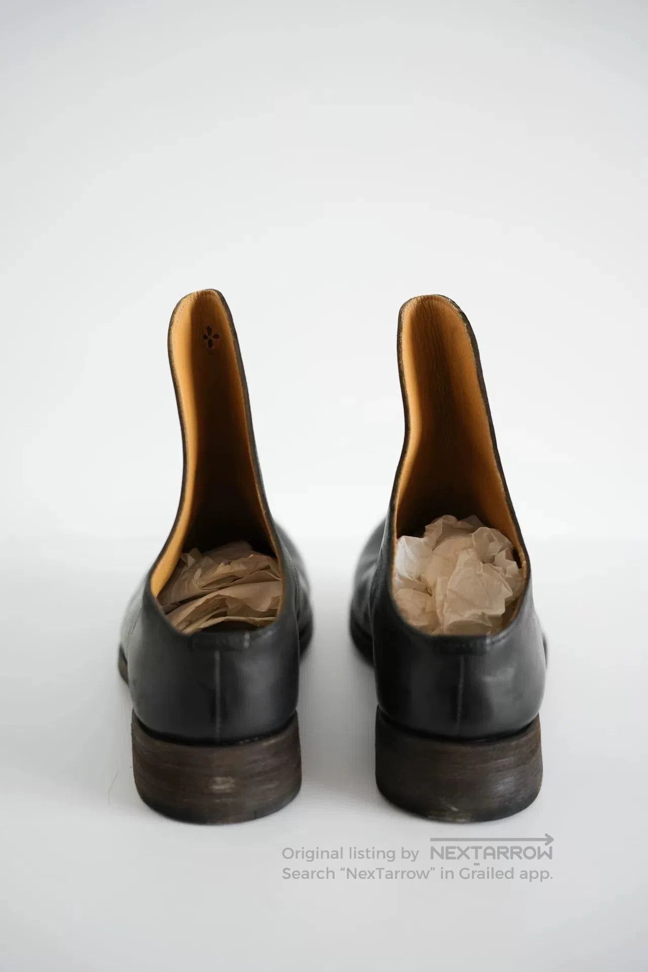 Ma+ M.A+ Black Horse Leather Wizard Shoes. Size US 8.5 / EU 41-42 - 3 Thumbnail