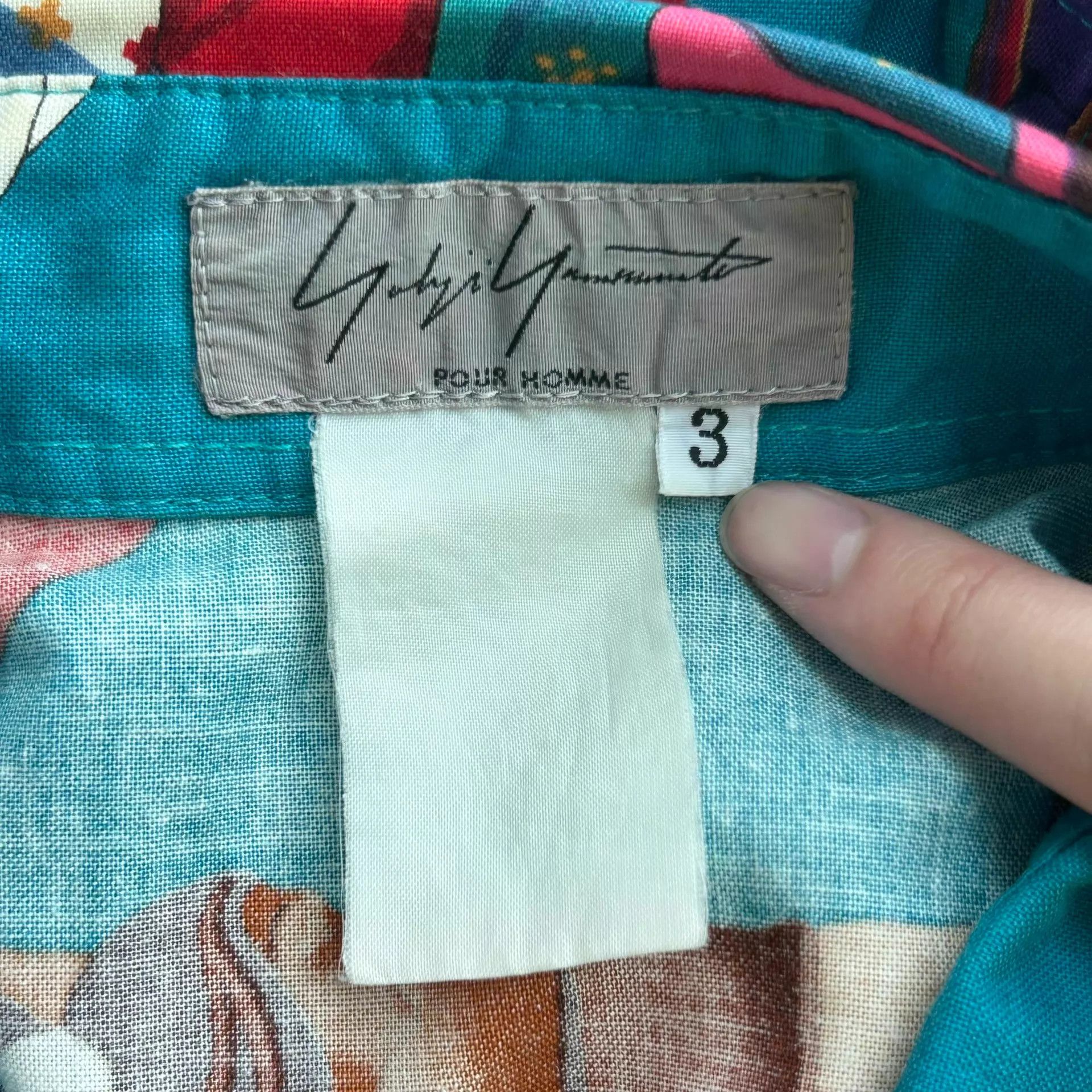 Yohji Yamamoto Yohji Yamamoto 04SS PH Indian AOP Cotton Shirt Size US L / EU 52-54 / 3 - 6 Thumbnail