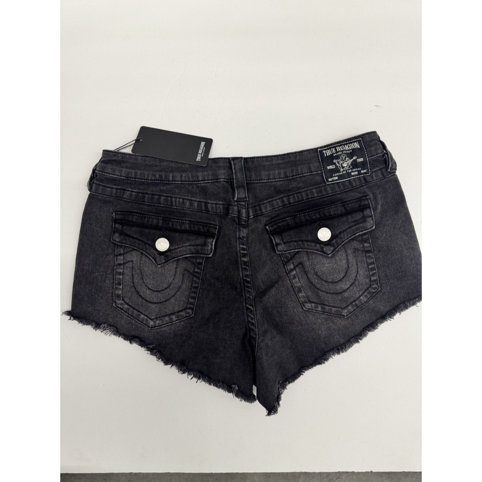 True Religion TRUE RELIGION Women’s cheeky fray hem shorts size 32 Size 32" / US 10 / IT 46 - 1 Thumbnail