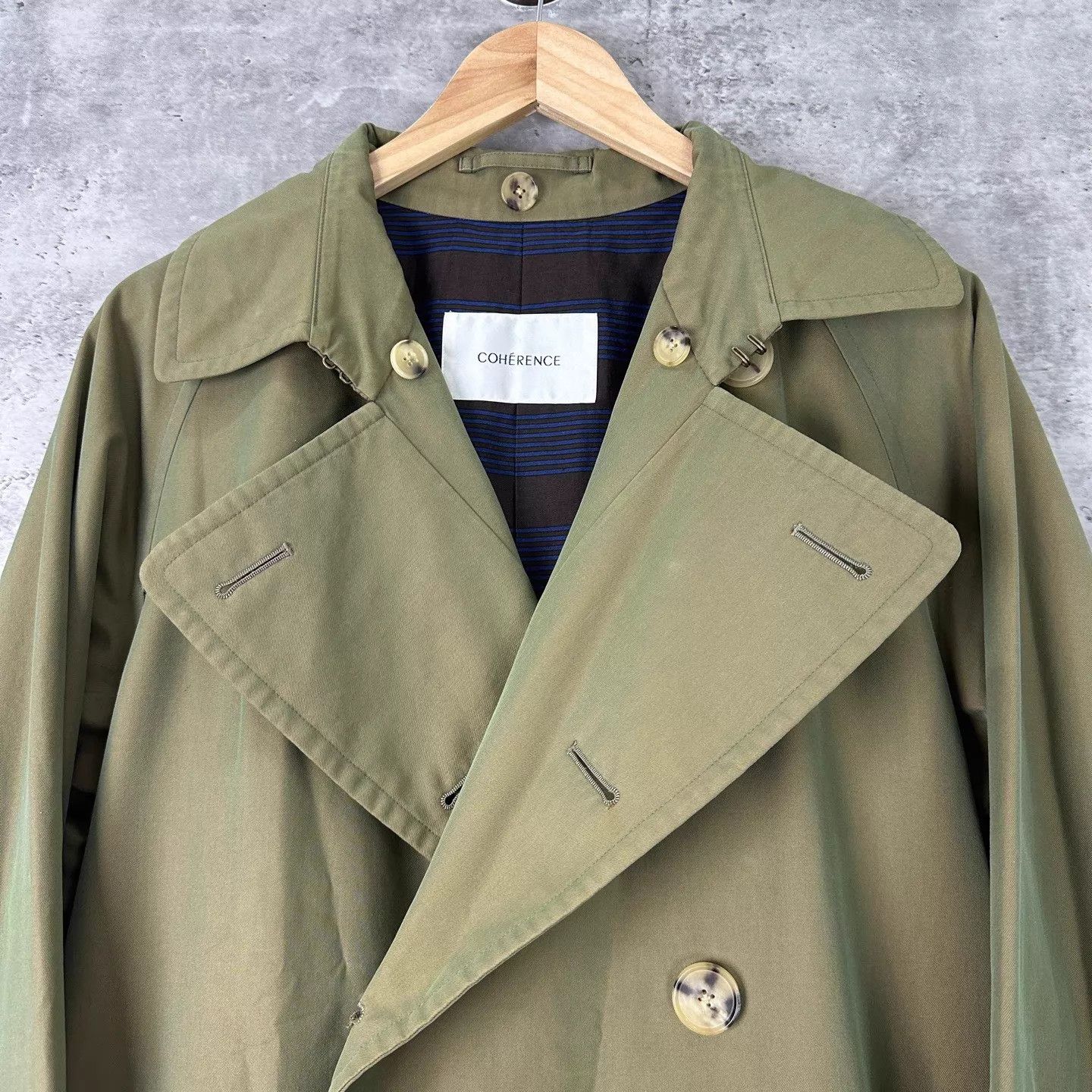 Other COHERENCE AL II STANDARD gabardine trench coat L 99 new Size US L / EU 52-54 / 3 - 3 Thumbnail