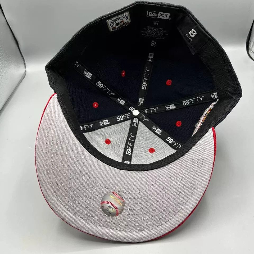 New Era Cleveland Indians Guardians Hat Men 8 Fitted Cap New Size ONE SIZE - 4 Thumbnail