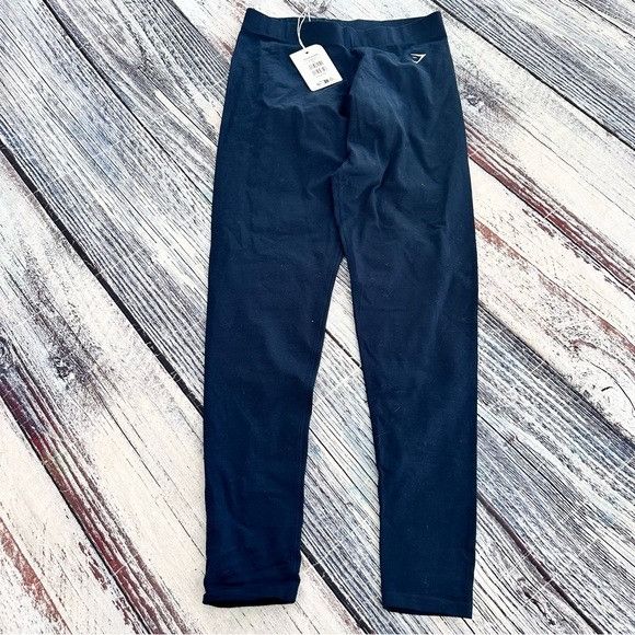 Gymshark NWT Gymshark Navy Blue Cotton Performance Leggings Size 30" / US 8 / IT 44 - 3 Thumbnail