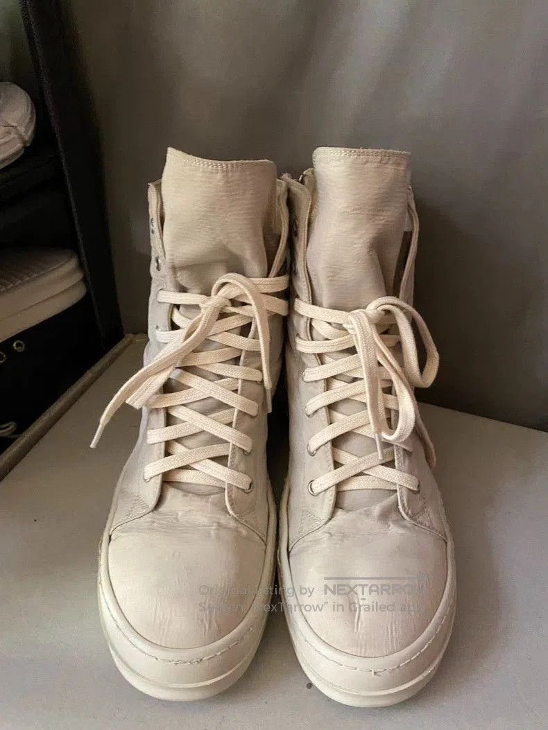 Rick Owens Rick Owens Milk Canvas High. Size US 10.5 / EU 43-44 - 2 Thumbnail
