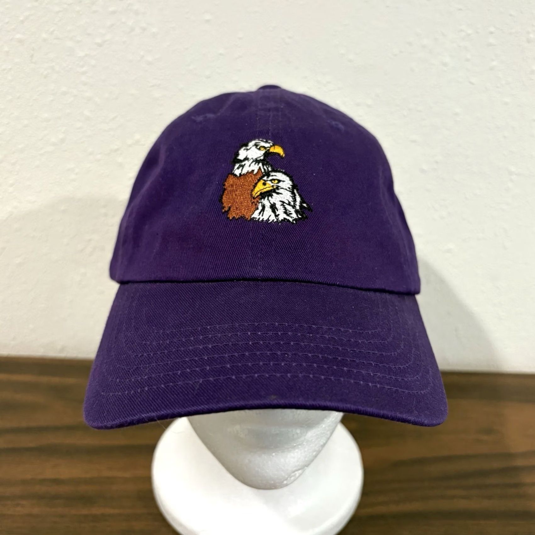 Imperial Imperial Headwear Eagle Hat Cap Strapback Purple USA Nature 90s Embroidered Size ONE SIZE - 2 Thumbnail