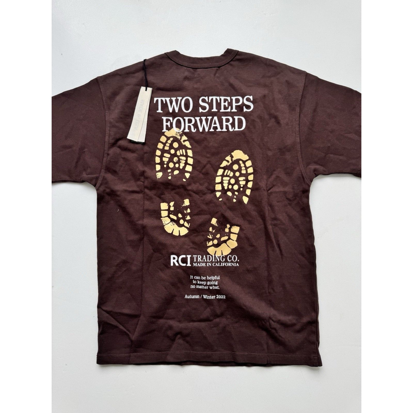 Reese Cooper Reese Cooper Bootprint T-Shirt Medium USA Dark Brown Size US M / EU 48-50 / 2 - 1 Thumbnail