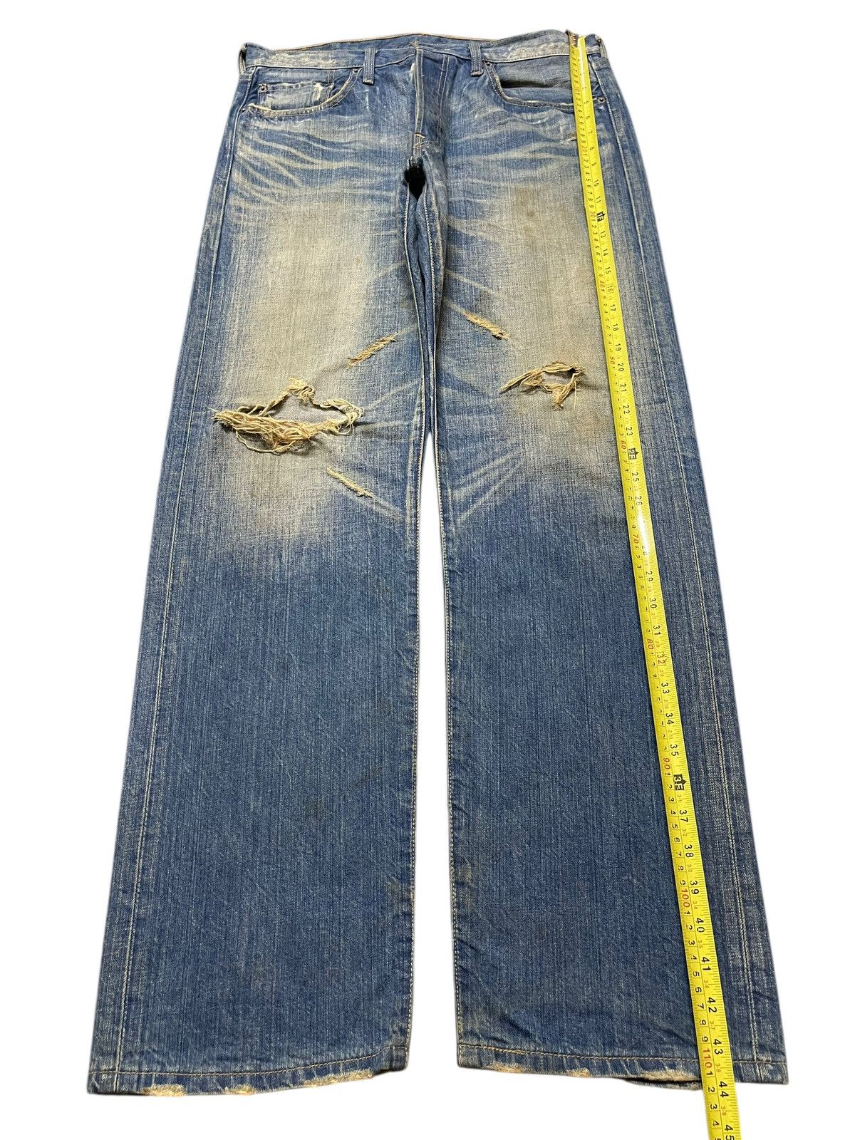 Levi's Vintage 90s Levis 501 Mud Wash Distressed Style Baggy Jeans Size US 34 / EU 50 - 13 Thumbnail