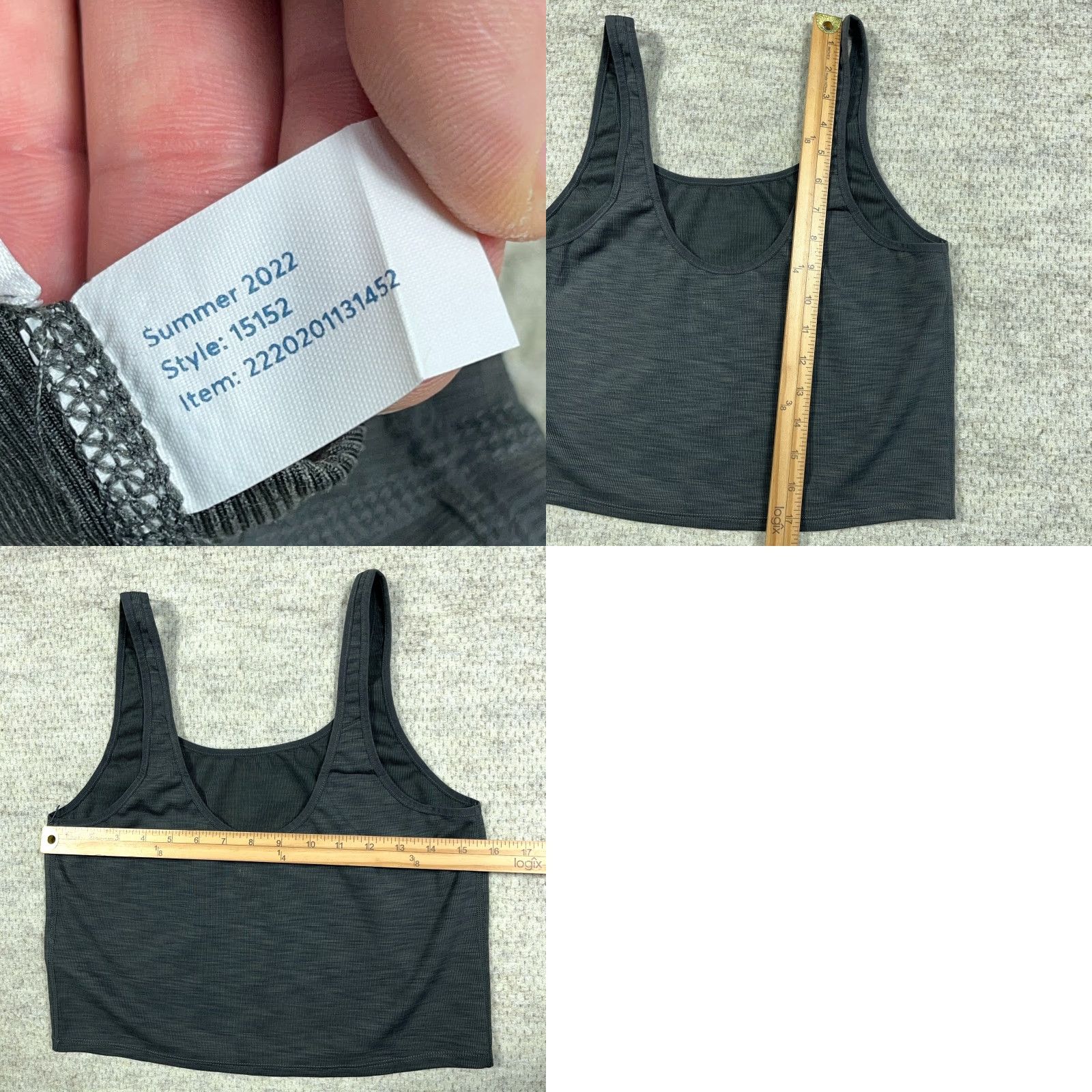Marine Layer Marine Layer Tak Top Gray Women L Tank Round Neck Sleeveless Pullover Casual Outdoor All Seasons Breathable Regular Size L / US 10 / IT 46 - 8 Thumbnail