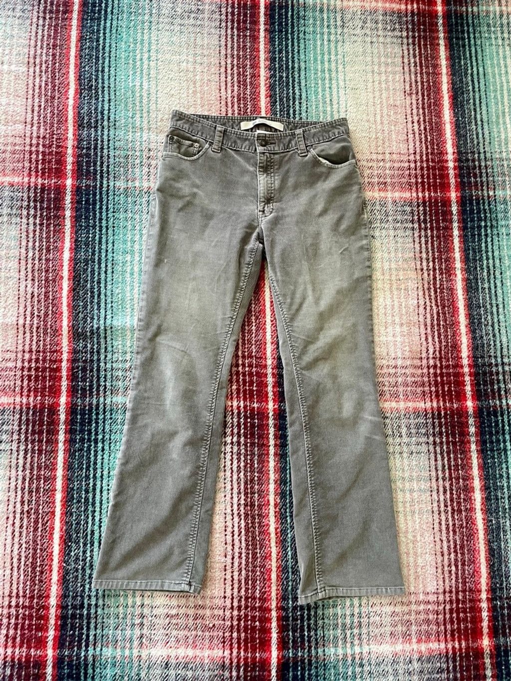 Gap 90s Gap Faded Gray Bootcut Corduroy Pants 31x29.5 Size 31" - 1 Thumbnail