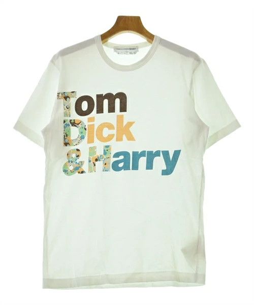 Comme des Garcons SHIRT T-Shirts Cotton Short Sleeve Logo Print Crew Neck White Size US L / EU 52-54 / 3 - 1 Thumbnail