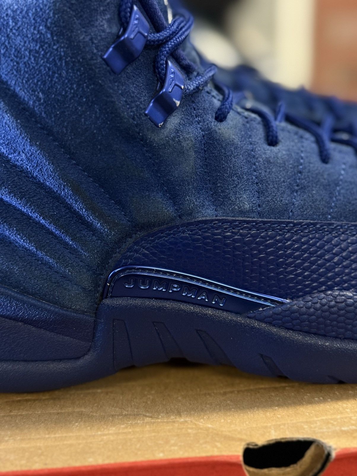 Jordan Brand × Nike Jordan 12 Deep Royal Blue 2016 Size 10.5 🧼 W/ BOX Size US 10.5 / EU 43-44 - 4 Thumbnail