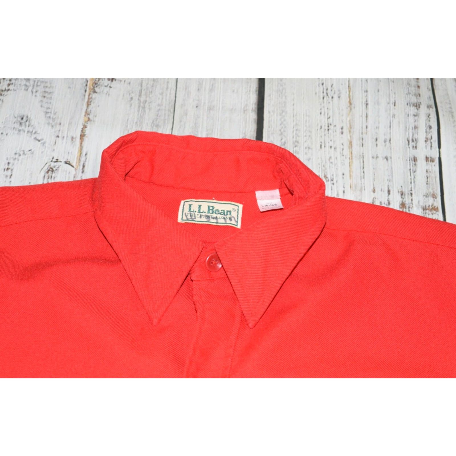 Vintage VINTAGE LL BEAN ALLAGASH FLANNEL SHIRT VTG USA LONG SLEEVE RED MENS LARGE L TALL A045 Size US L / EU 52-54 / 3 - 3 Thumbnail