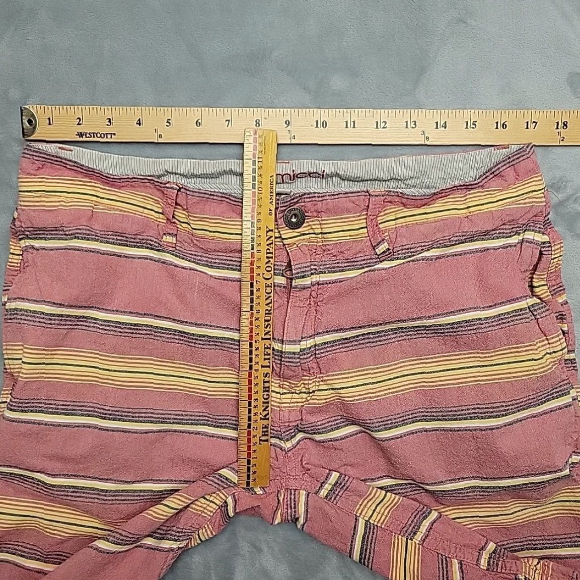Gramicci Gramicci Shorts Mens 34 Pink Yellow 100% Cotton Chino Outdoor Travel Casual Shirt Size US 34 / EU 50 - 6 Thumbnail