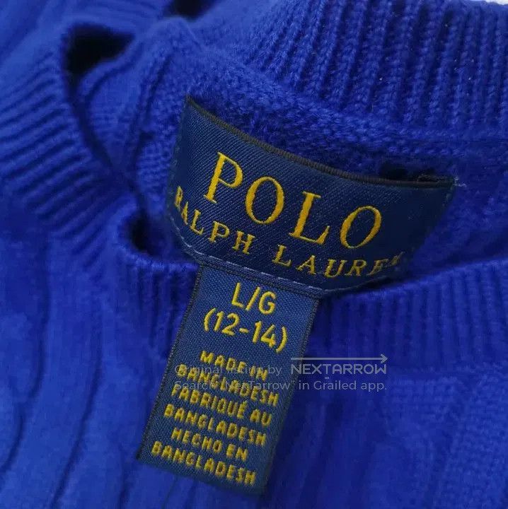 Polo Ralph Lauren Polo Ralph Lauren Mini Cable Knit Cotton Cardigan. Size US L / EU 52-54 / 3 - 6 Thumbnail