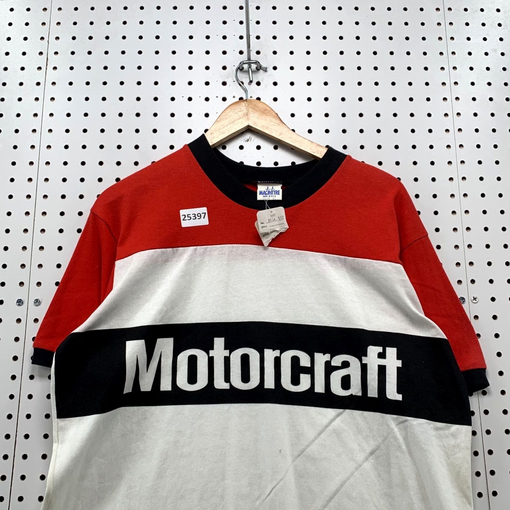 Vintage VINTAGE JJ Macintyre Shirt XL Red 80s Motocraft Single Stitch White Mens 22x29 Size US XL / EU 56 / 4 - 6 Thumbnail