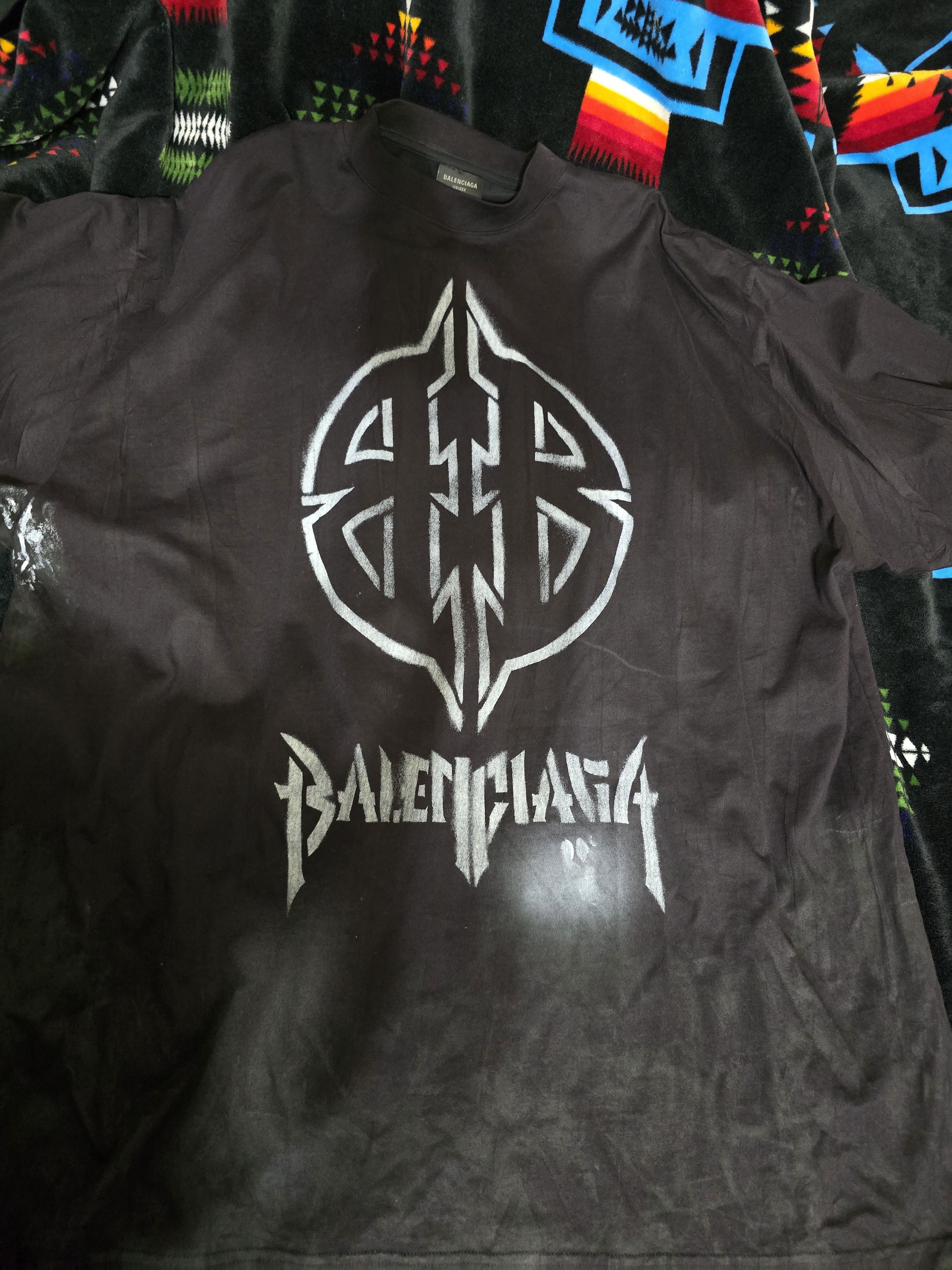 Balenciaga Balenciaga Metal BB Stencil T-shirt oversized Size US XL / EU 56 / 4 - 1 Thumbnail