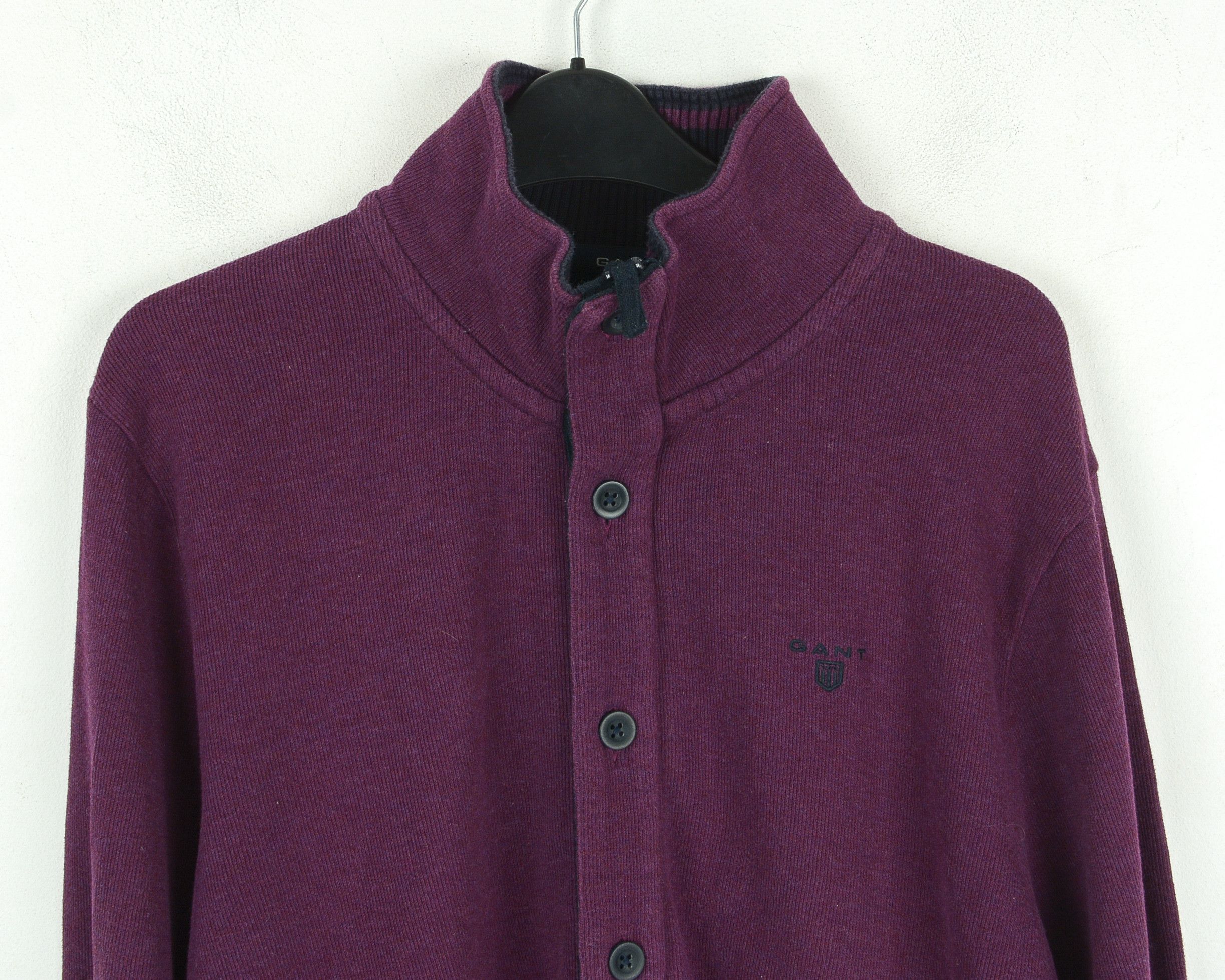 Gant Cardigan M Jumper Sweater Full Zip High Neck Cotton Jacket Size US M / EU 48-50 / 2 - 2 Thumbnail