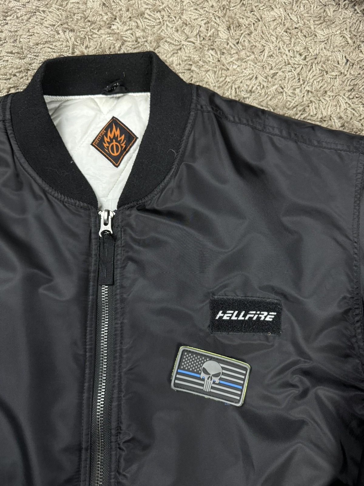 Vintage Vintage bomber jacket Hellfire original retro casual item Size US XXL / EU 58 / 5 - 3 Thumbnail