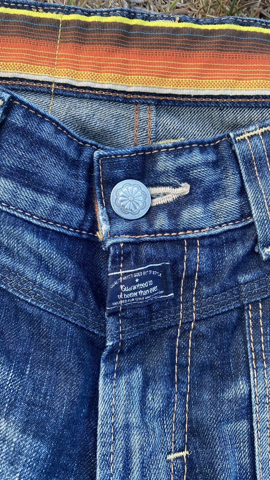 Edwin Edwin Blue Trip Jeans Front Pocket Nice Design Size US 29 - 5 Thumbnail