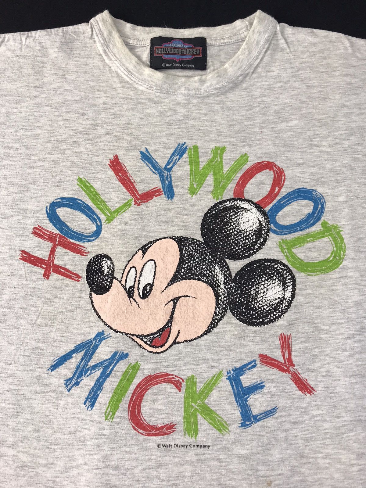 Mickey Mouse 90s Walt Disney Gem’s Hollywood Mickey Big Logo Spell Out Size US L / EU 52-54 / 3 - 3 Thumbnail