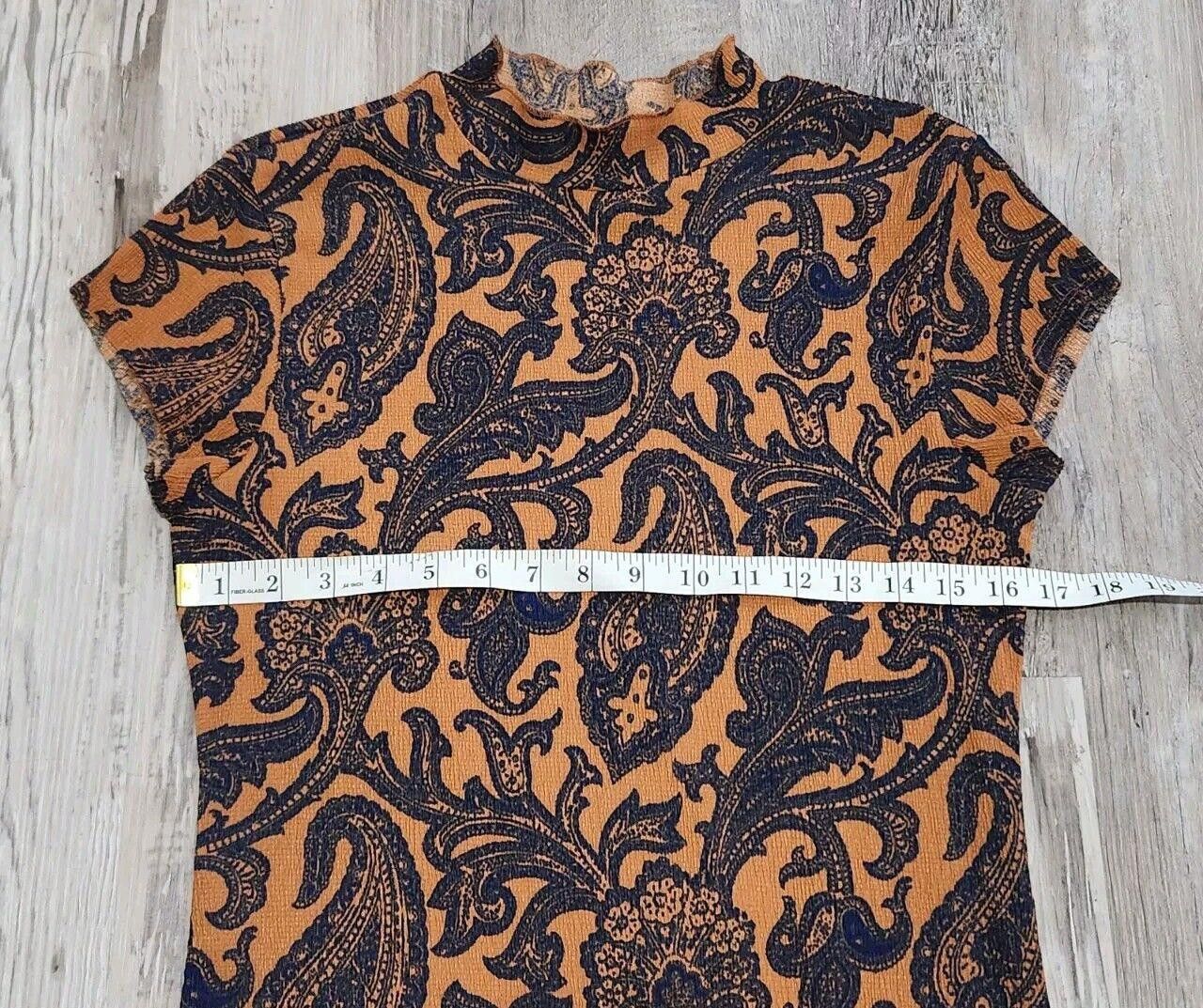 Urban Outfitters Urban Outfitters Dress Orange Blue Bodycon Stretch mock neck Size M / US 6-8 / IT 42-44 - 4 Thumbnail
