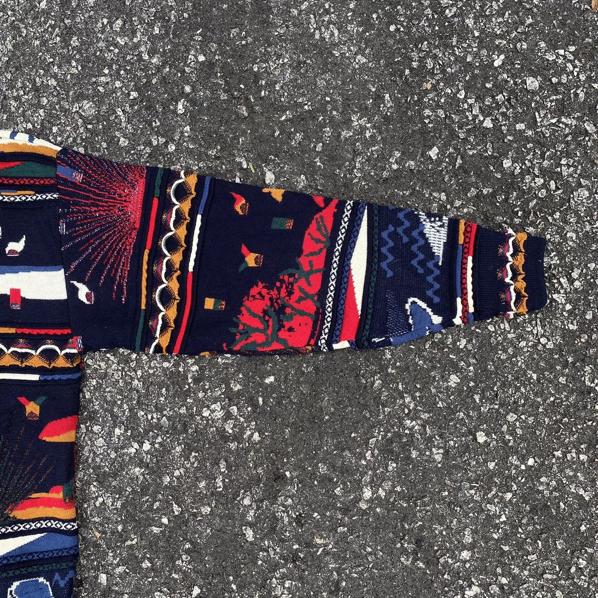 Coogi × Vintage Vintage Art Coogi Lookalike Sweater Cardigan Jacket Size US L / EU 52-54 / 3 - 5 Thumbnail