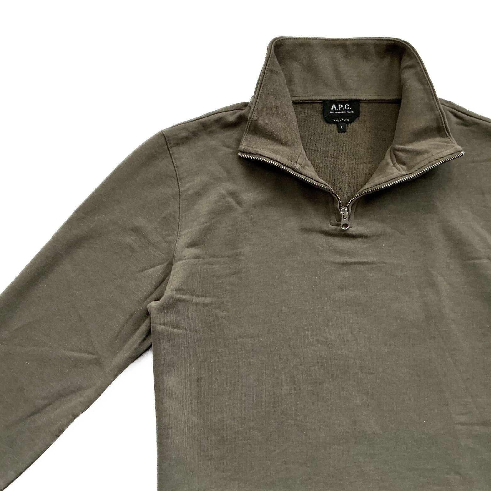 A.P.C. A.P.C. Half Zip Sweatshirt Size US L / EU 52-54 / 3 - 3 Thumbnail