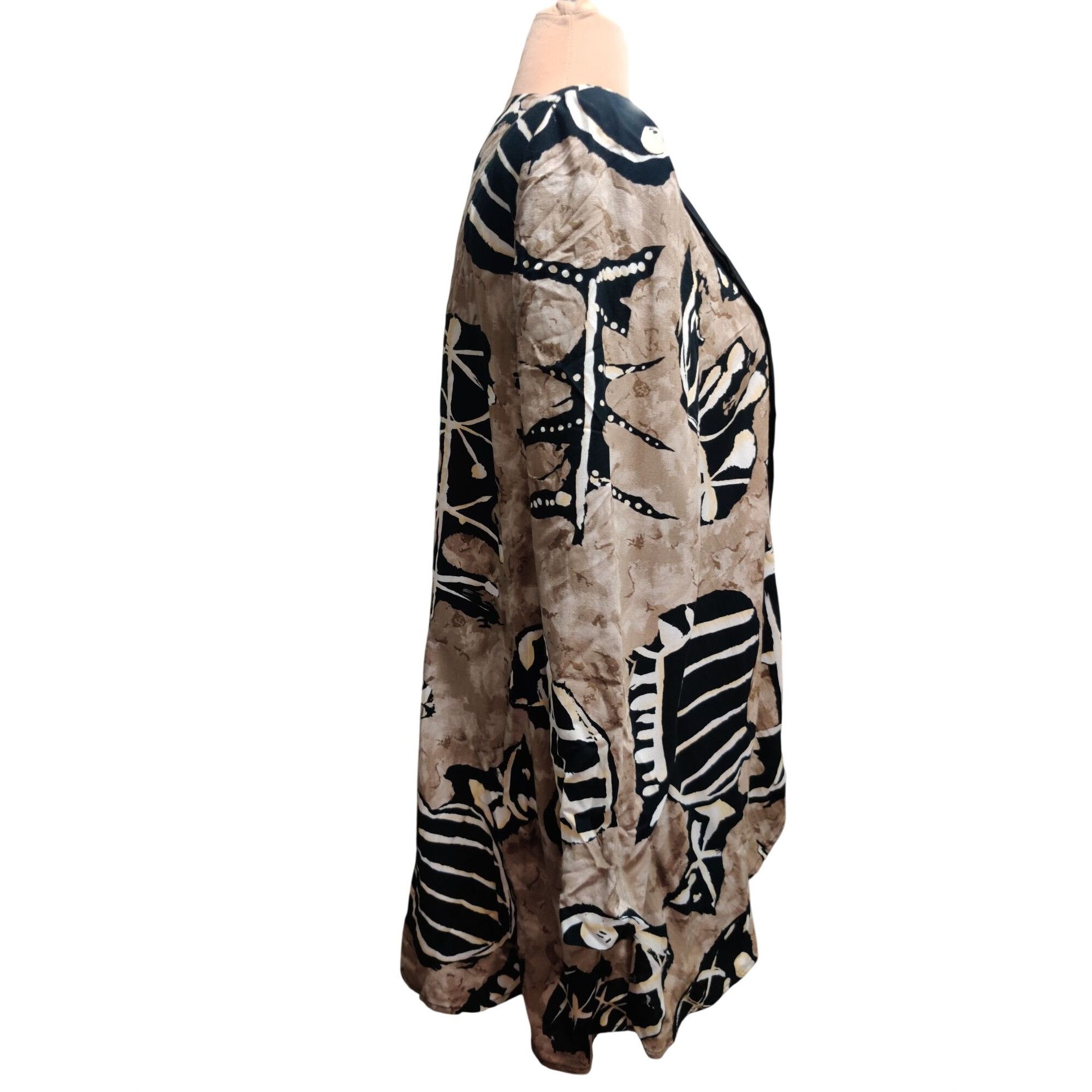 Vintage Vintage Scarlett USA XL ILGWU Abstract Tribal Print Draped J Size XL / US 12-14 / IT 48-50 - 3 Thumbnail