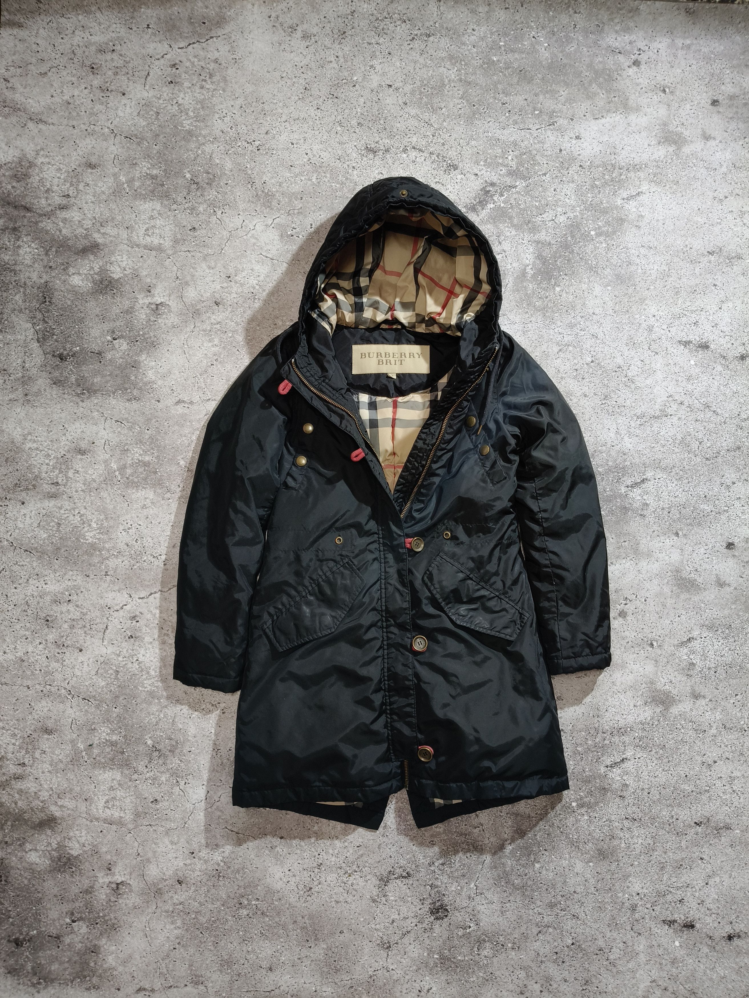 Burberry Burberry Brit Hooded Parka Jacket Nova Check Size M Size M / US 6-8 / IT 42-44 - 1 Thumbnail