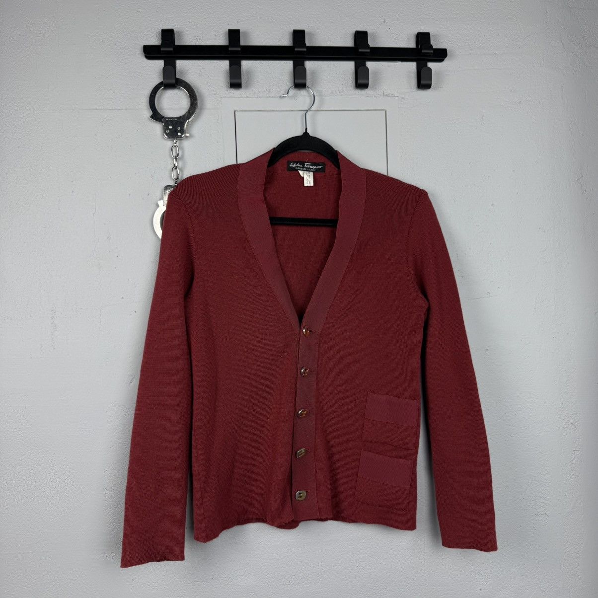 Salvatore Ferragamo Vintage Cardigan Blouse Salvatore Ferragamo Size M / US 6-8 / IT 42-44 - 1 Thumbnail
