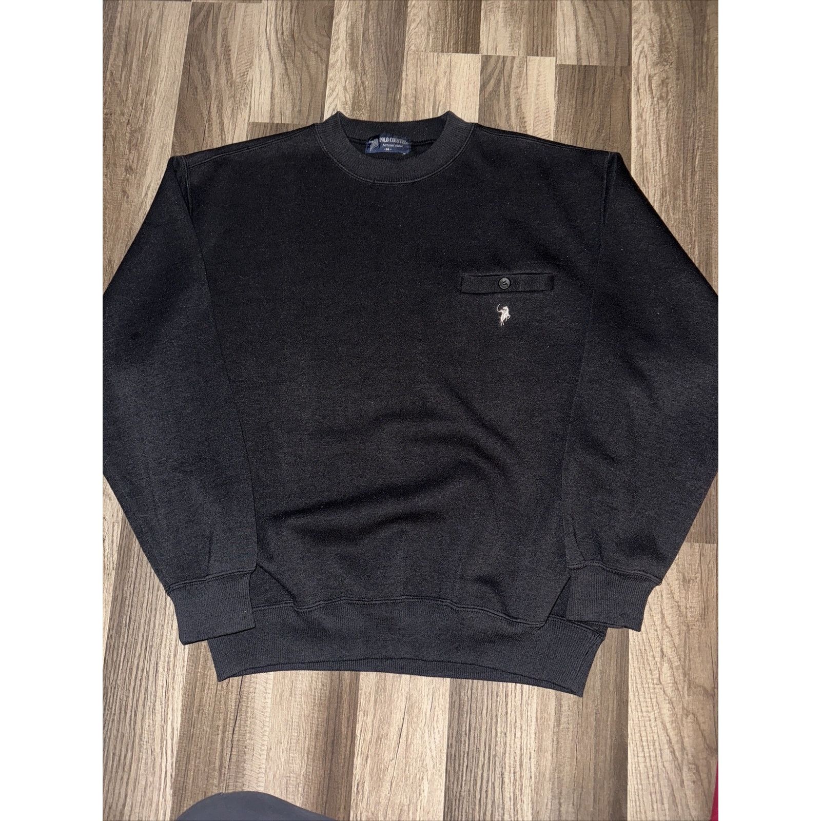 Polo Ralph Lauren Vintage Polo County Ralph Lauren Crewneck Black Medium Size US M / EU 48-50 / 2 - 1 Thumbnail