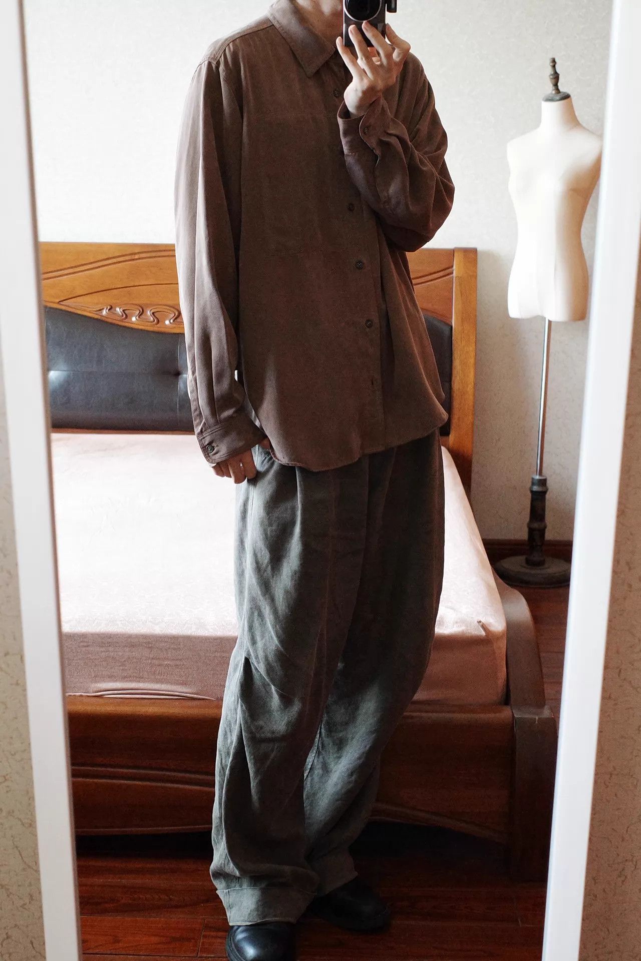 Issey Miyake Issey Miyake Hai 90s Tencel Wide Shirt Size M 9/10 Size US M / EU 48-50 / 2 - 9 Thumbnail