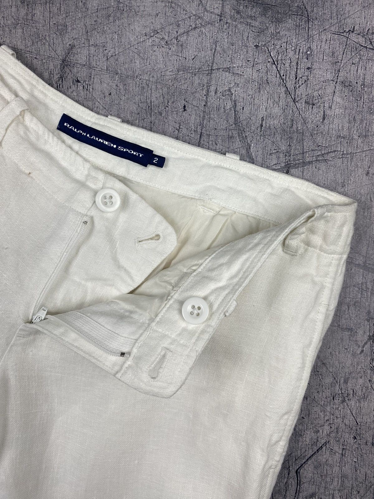 Polo Ralph Lauren × Vintage Vintage Ralph Lauren Linen Pants Size 26" / US 2 / IT 38 - 10 Thumbnail