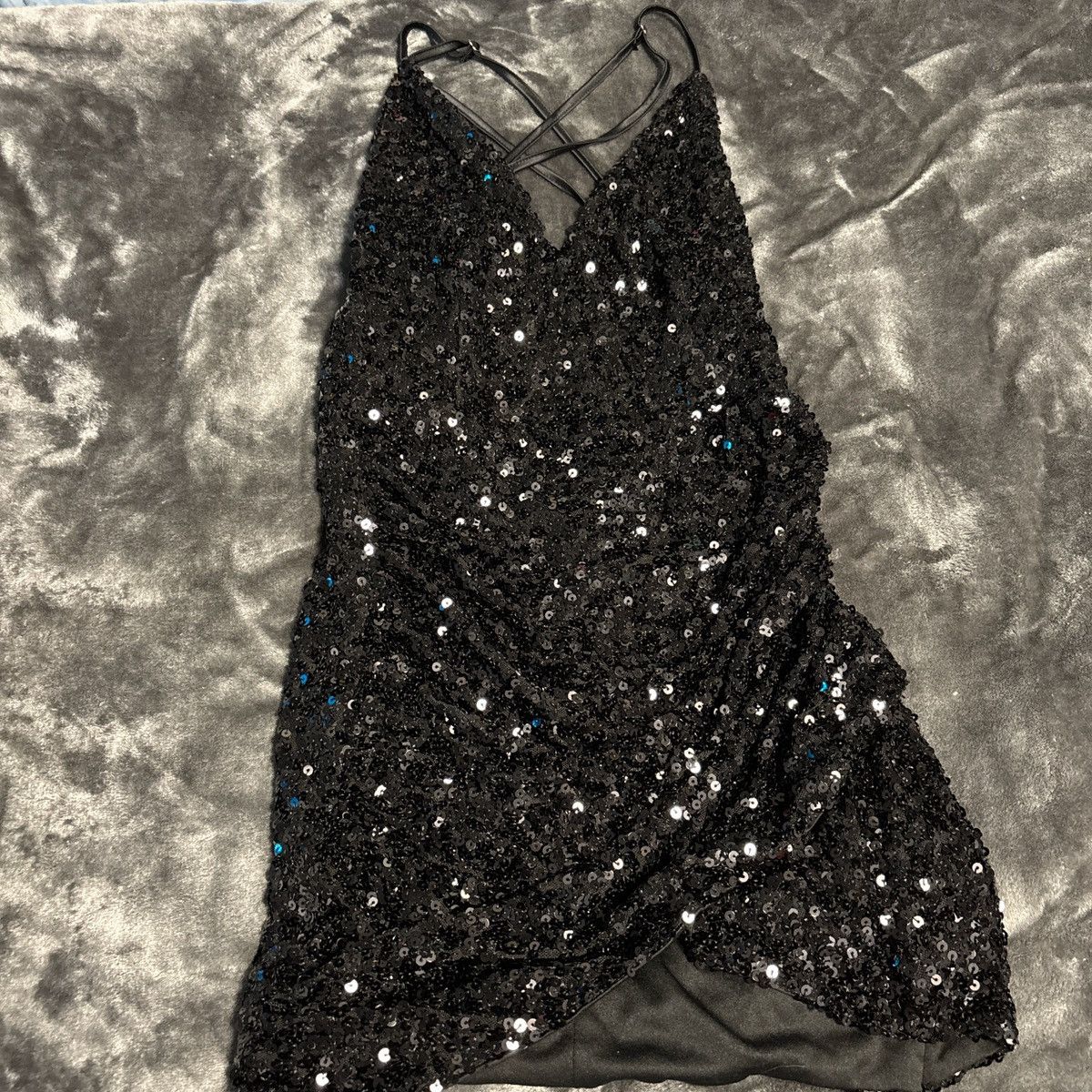 Other Black Sequin Mini Dress Size XS / US 0-2 / IT 36-38 - 3 Thumbnail