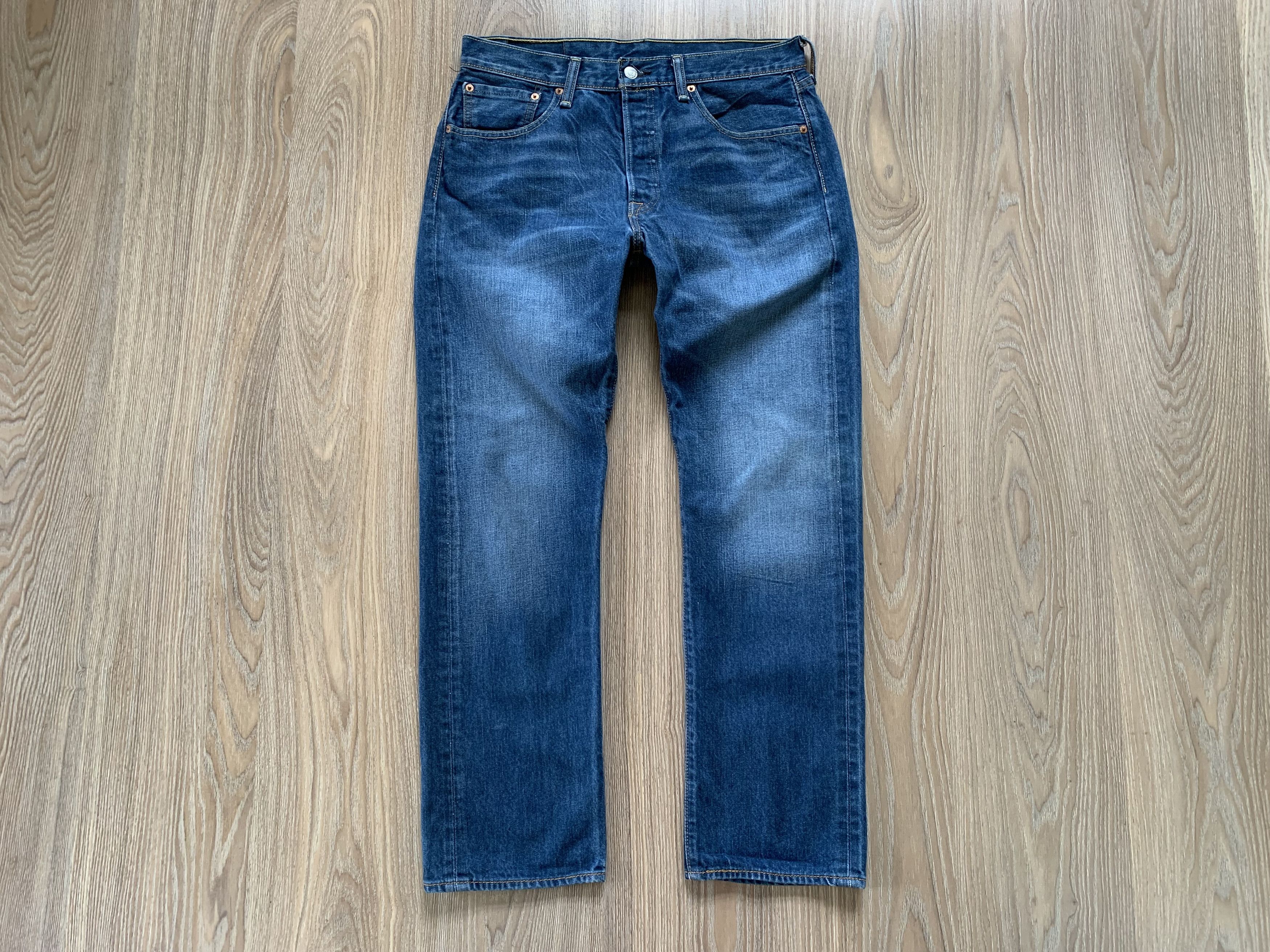 Levi's Levi's 501 Distressed Blue Jeans Size US 32 / EU 48 - 2 Thumbnail