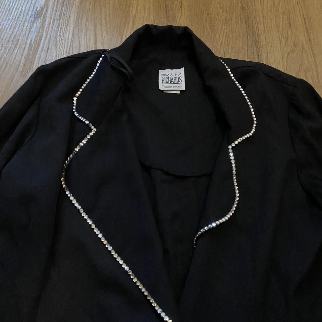 Other Black and white long sleeve blazer with pearl detailing Size US M / EU 48-50 / 2 - 3 Thumbnail