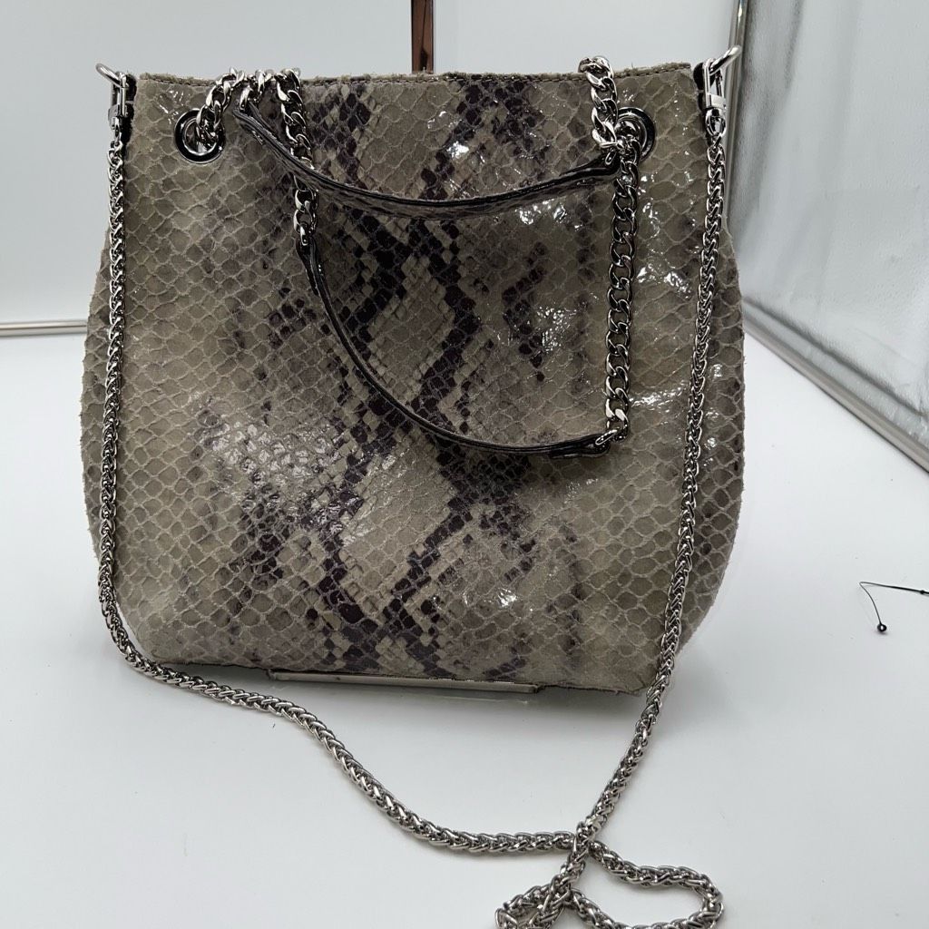 Michael Kors MICHAEL KORS Chain Python Leather JET SET Tote Hobo Convertible Shoulder Bag WITH UNBRANDED CHAIN Size ONE SIZE - 13 Thumbnail