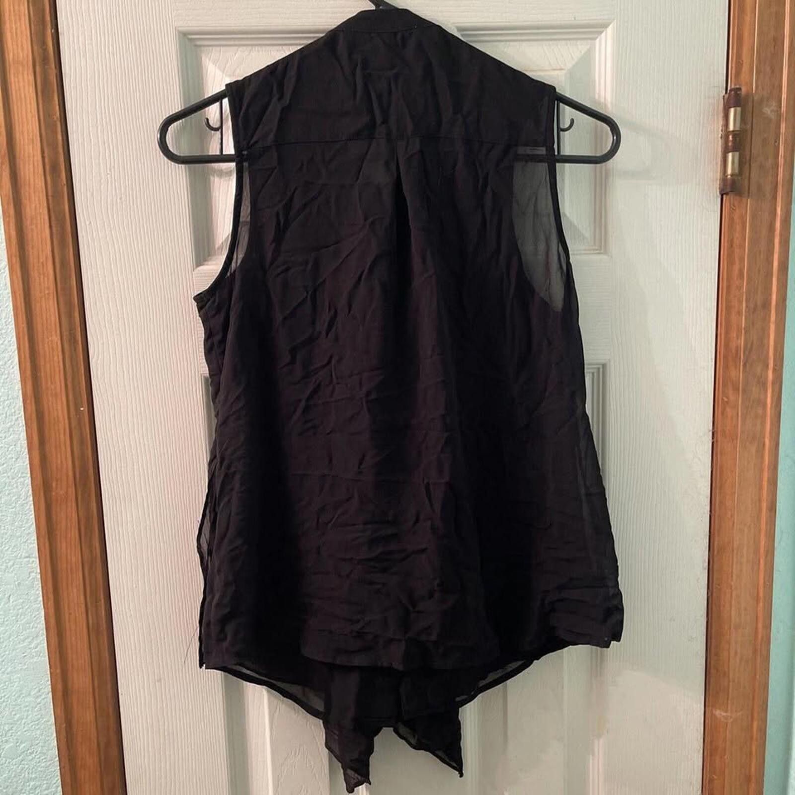 Other Forever 21 Sheer Black Sleeveless Blouse Size XS / US 0-2 / IT 36-38 - 5 Thumbnail