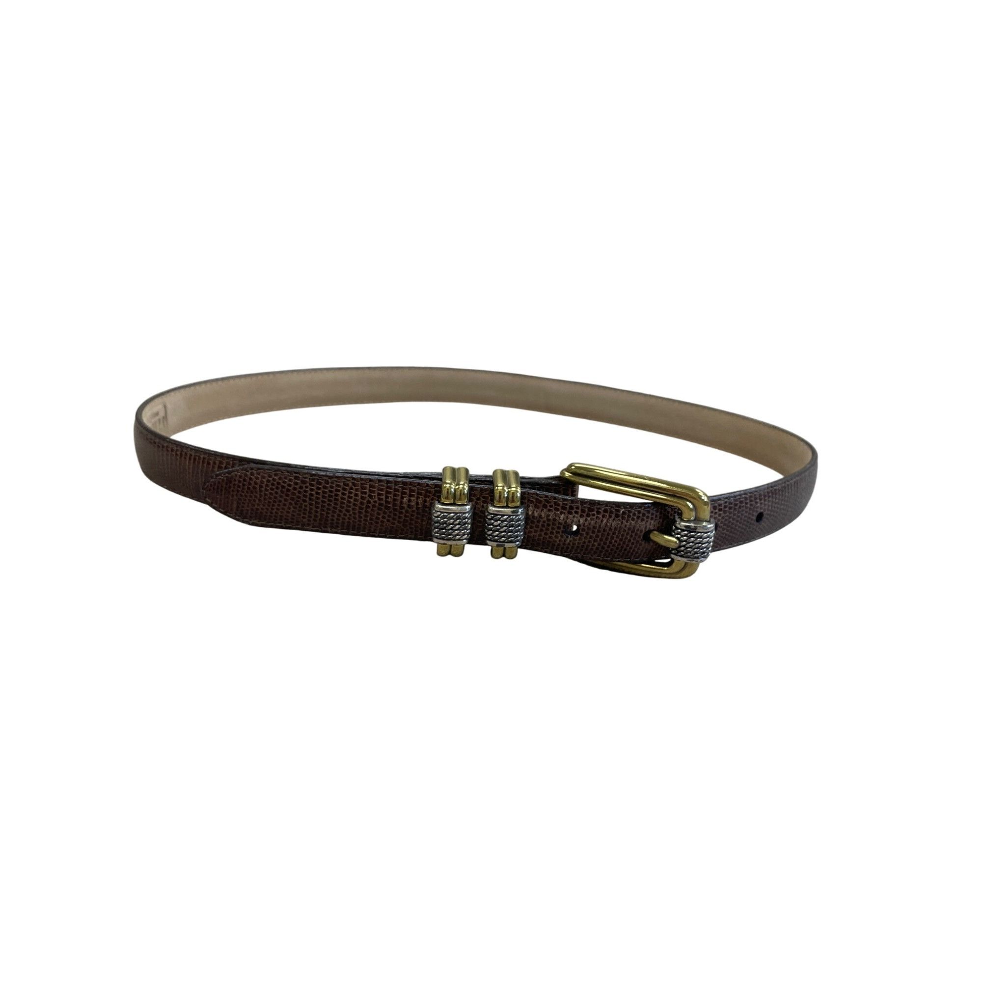 Brighton Brighton Womens Brown Leather Belt buckle accented Size M/30 Size ONE SIZE - 18 Thumbnail