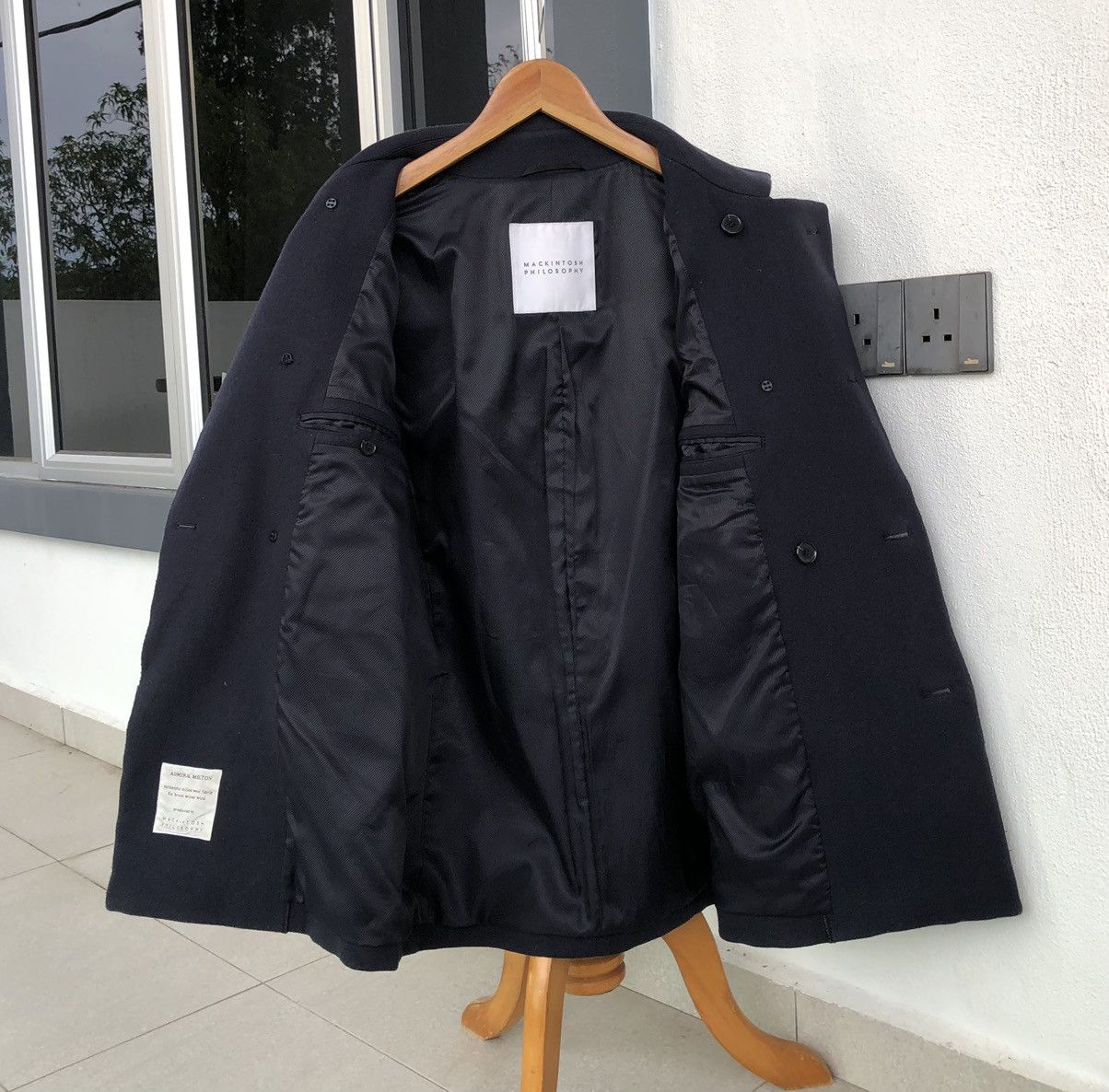Mackintosh Mackintosh Philosophy Double Breasted Navy Blue Wool Peacoat Size US M / EU 48-50 / 2 - 13 Thumbnail