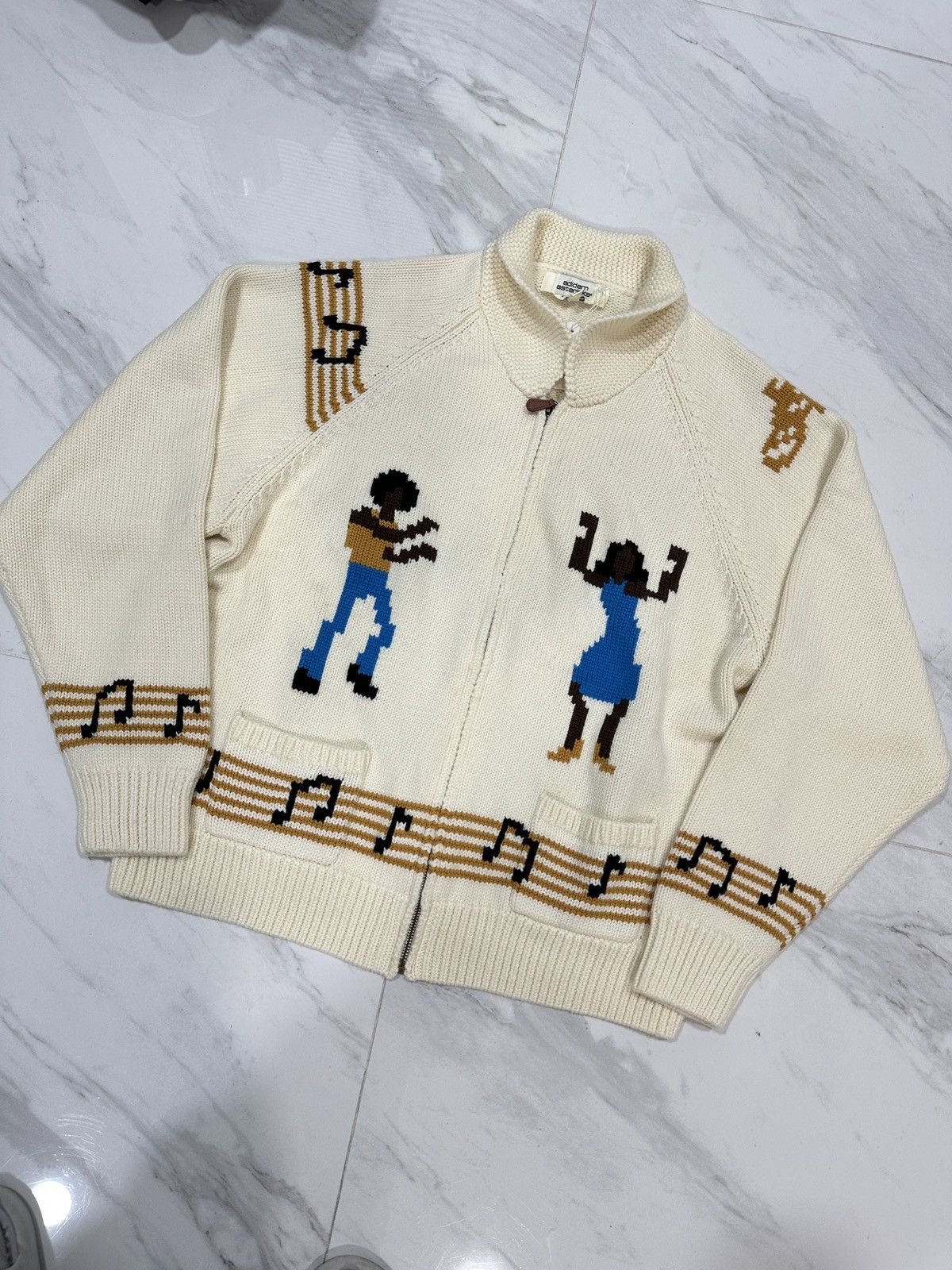 Other Adidem Asterisks 100% wool dancing zip up sweater Size US L / EU 52-54 / 3 - 1 Thumbnail