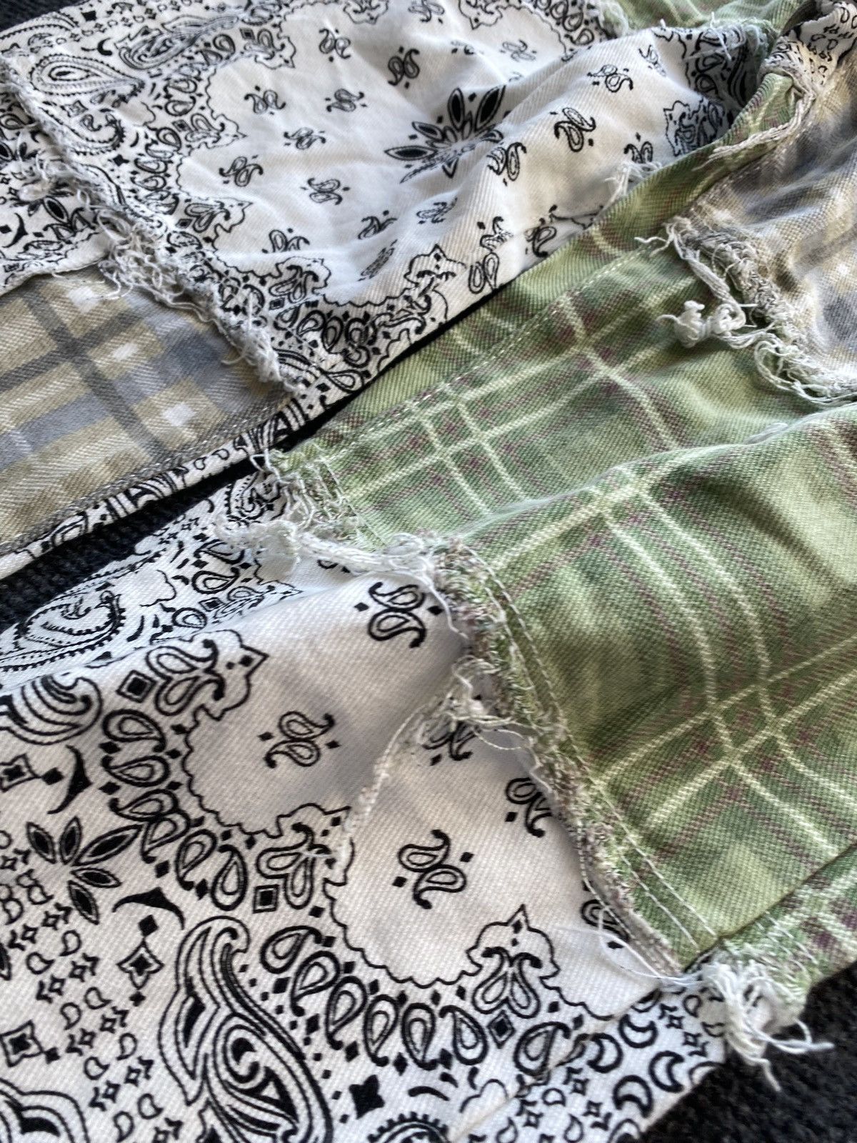 Other 🔥Opium Punk Patchwork Bandana 28 pants women straight Size 28" / US 6 / IT 42 - 17 Thumbnail