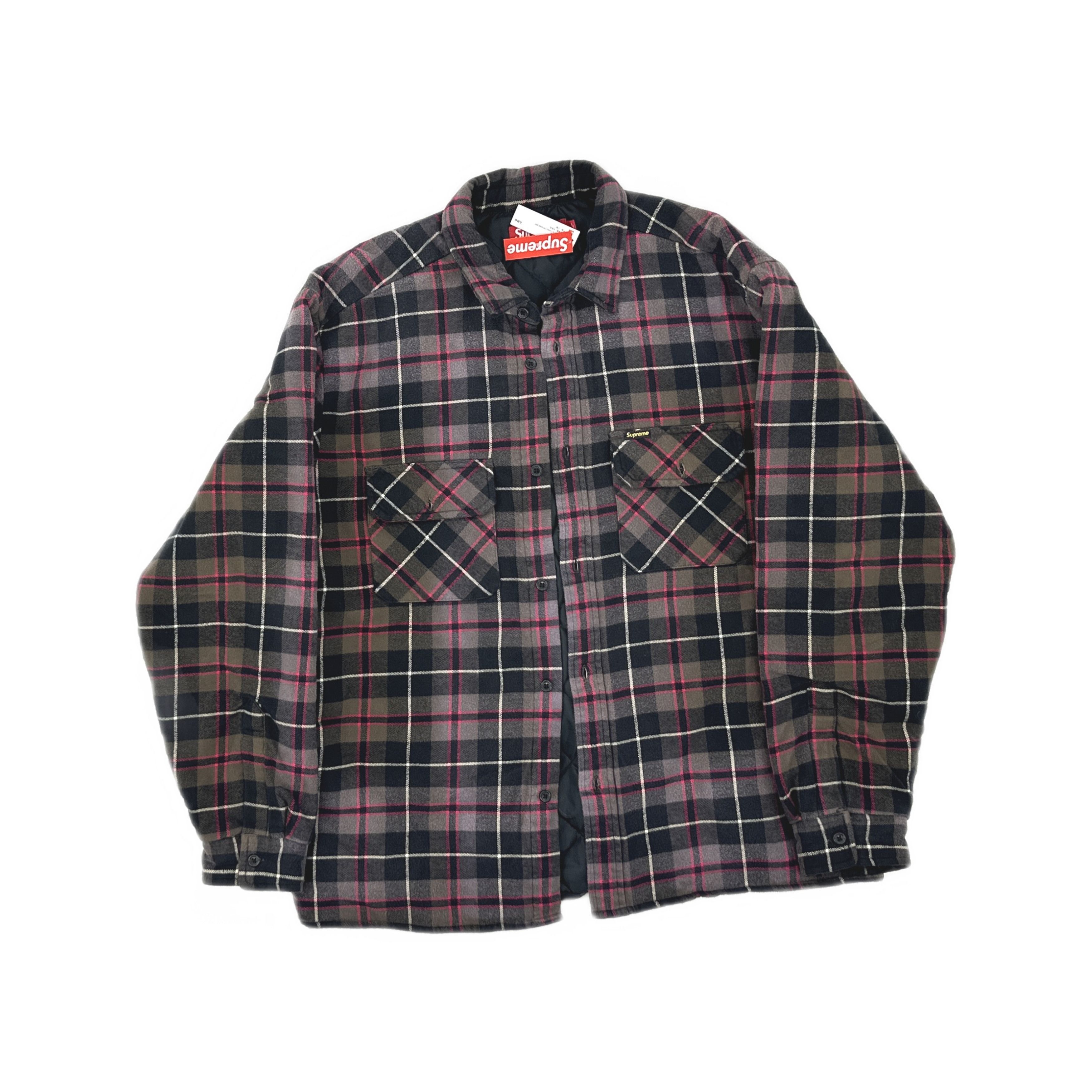 Supreme Supreme Quilted Plaid Shirt Size M. Size US M / EU 48-50 / 2 - 1 Thumbnail